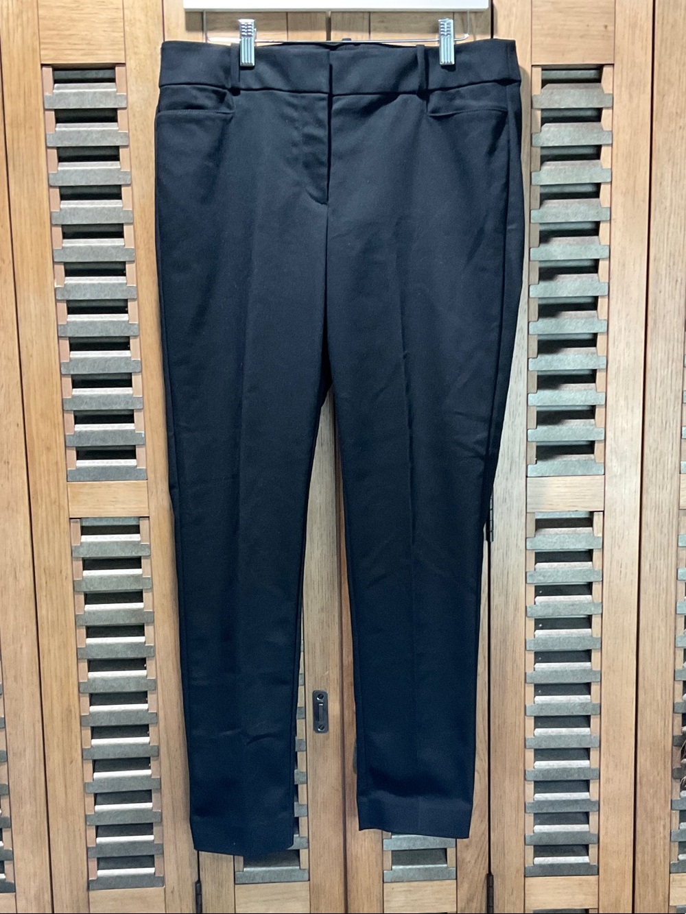 Loft curvy skinny ankle Classic Black Dress Pants - Sleek Tailored Fit